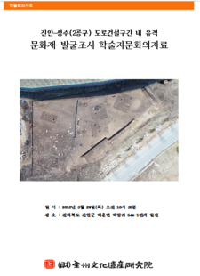 진안-성수(2공구)도로건설구간 내 유적 학술자문회의 자료 